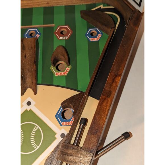 Barrington Table Top Baseball Game Mint Original Box Wooden - Picture 8 of 11